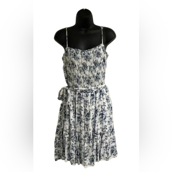 ROWA Smocked Bodice A-Line Floral Print Sun Dress - Picture 2 of 5